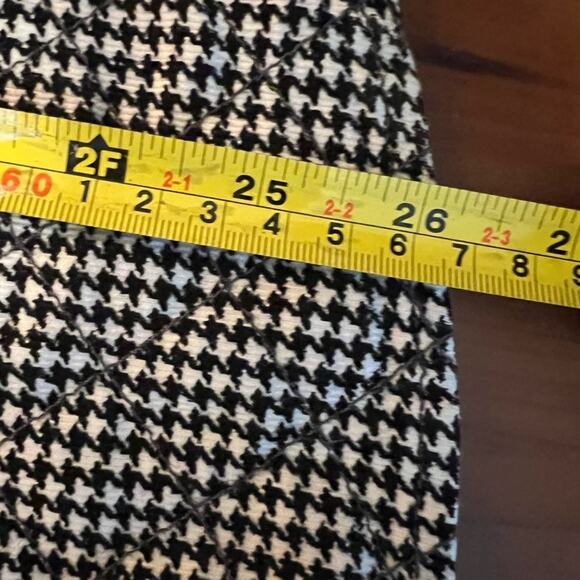 VTG Talbots quilted lined flannel Shacket Sz Small Petite houndstooth *tiny flaw - Picture 9 of 12